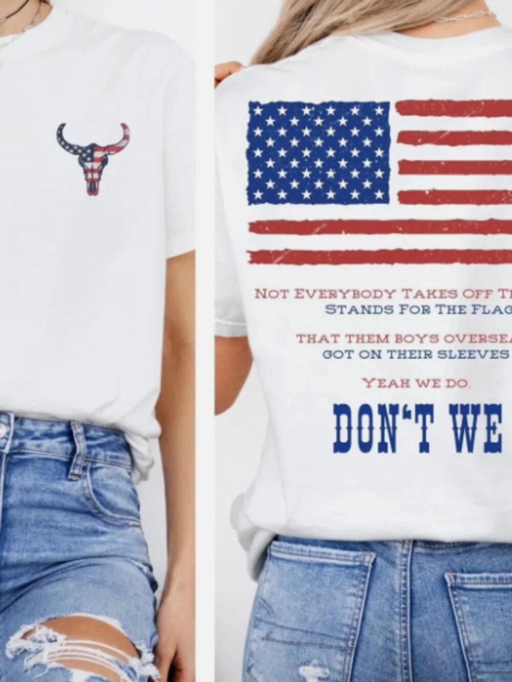 Patriotic American Flag Graphic T-Shirt - Country Pride Tee